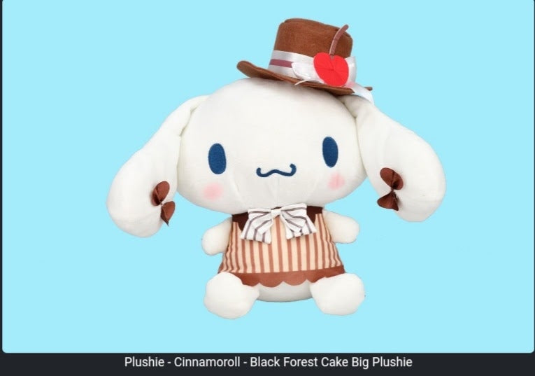 Cinnamoroll Black Forest Big Plush